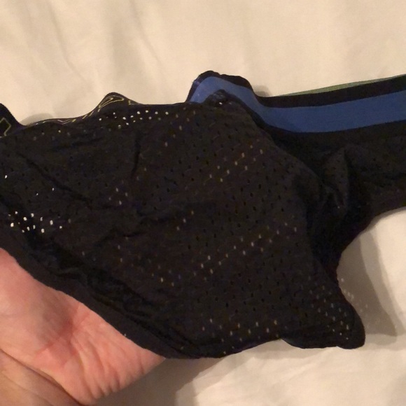 Men’s Black and blue Mesh PUMP! briefs - Picture 5 of 5